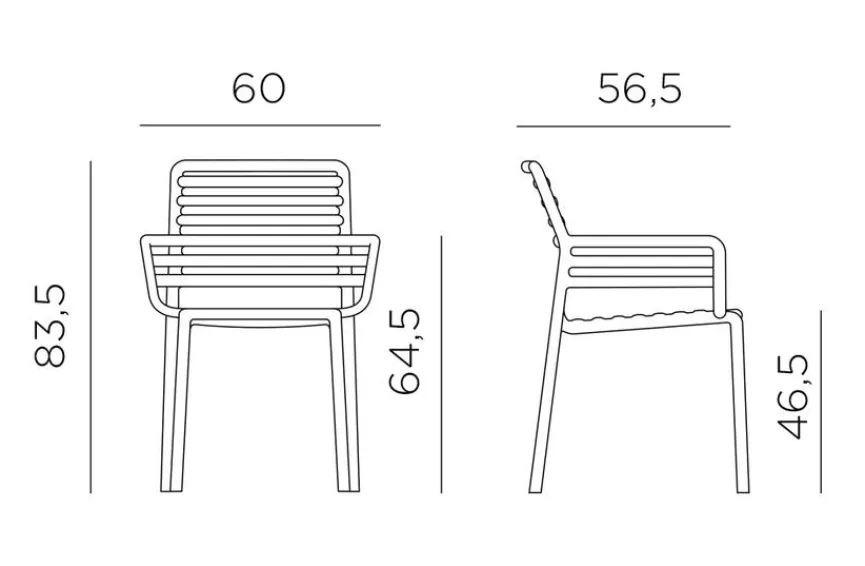 Nardi Gartenstühle|Gartenstuhl Doga