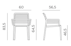 Nardi Gartenstühle|Gartenstuhl Doga