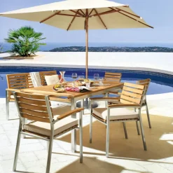 Segarda Balkonstühle|Gartenstühle|Gartenstuhl Madura, Edelstahl/