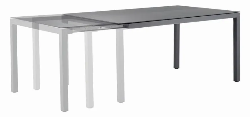 solpuri Gartentisch ausziehbar Classic Alu 160/220 x 100 cm