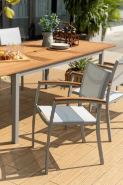 New Gartentisch ausziehbar Kingsbury 180 x 100 cm Gartentische