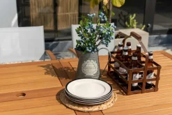 New Gartentisch ausziehbar Kingsbury 180 x 100 cm Gartentische