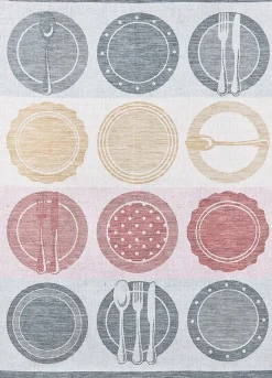 Outlet Geschirrtuch Teller 50 x 70 cm Geschirrtücher