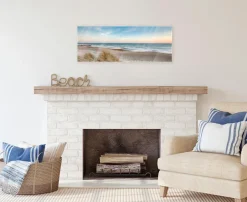 EUROART Bilder Ohne Rahmen|Glasbild 30 x 80 cm Beach IV