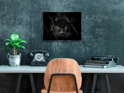 EUROART Bilder Ohne Rahmen|Bilder Nach Themen|Glasbild 30 x 40 cm Black Panther III