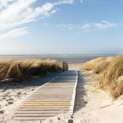 EUROART Bilder Ohne Rahmen|Bilder Nach Themen|Glasbild 30 x 30 cm Enjoy the Beach IV