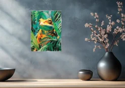 Discount Glasbild 30 x 40 cm Jungle Frog Bilder Ohne Rahmen