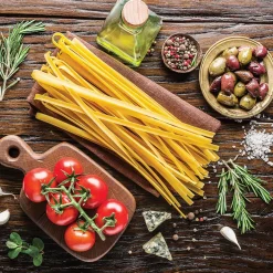 Glasbild 30 x 30 cm Pasta Parade II Bilder Ohne Rahmen|Bilder Nach Themen