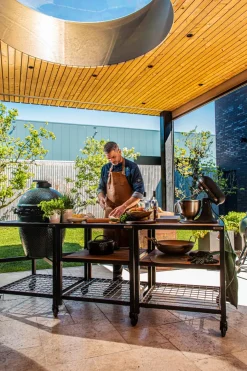 Big Green Egg Grillzubehör|Grill Akazieneinsatz Küchenmodul