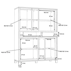 Hot Highboard Farida Kommoden