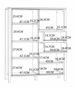 Outlet Highboard Jytana Kommoden|Kommoden