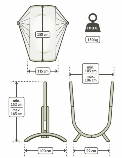 La Siesta Hängesessel|Hängesessel Udine Organic
