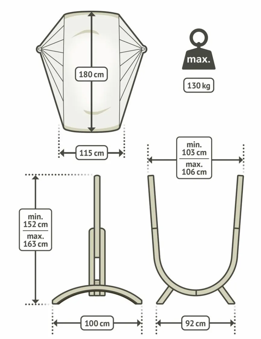 La Siesta Hängesessel|Hängesessel Udine Organic