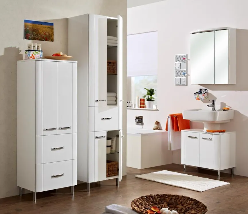 Clearance Hochschrank PE 3006 Badschränke