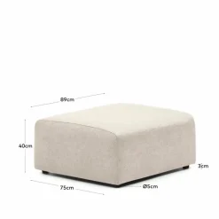 Kave Home Hocker & Poufs|Hocker, Abschlusselement Neom