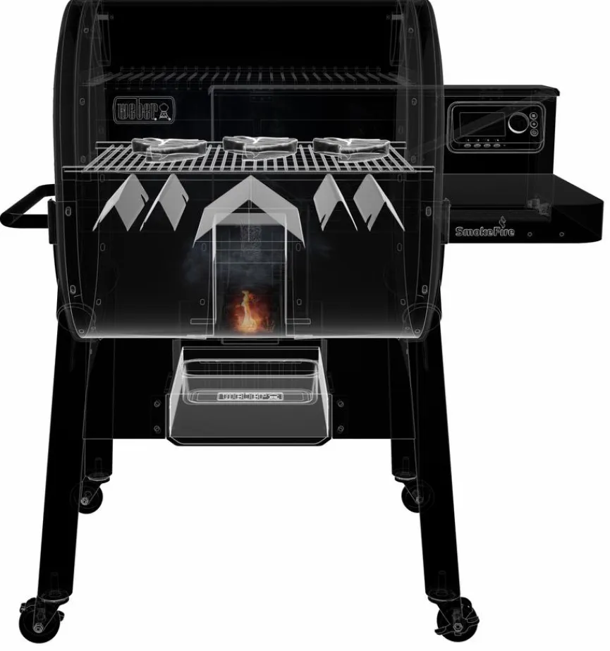 Weber Holzpelletgrill EX6 GBS Smoke Fire