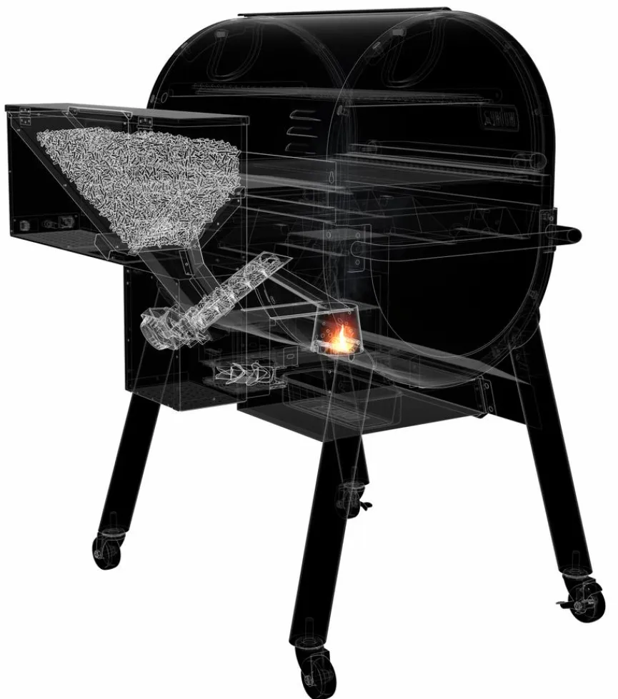Weber Holzpelletgrill EX6 GBS Smoke Fire