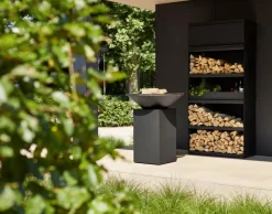 OFYR Kaminholzregal Wood Storage Black 100