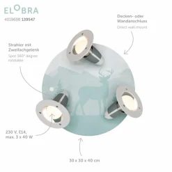 Kinder ELOBRA kids Kinderlampen|Kinderlampen|Kinderlampe Scandi Wald