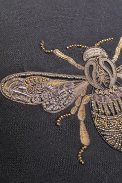 KARE DESIGN Dekokissen|Dekokissen & -Bezüge|Kissen Glitter Bee 40 x 40 cm