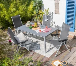 MWH Loungeliegen|Balkonstühle|Klappstuhl Kedline, Alu/Textilene