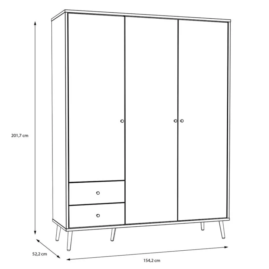 Kinder FORTE Kinderzimmer Schränke|Kinderzimmer Schränke|Kleiderschrank Harllson