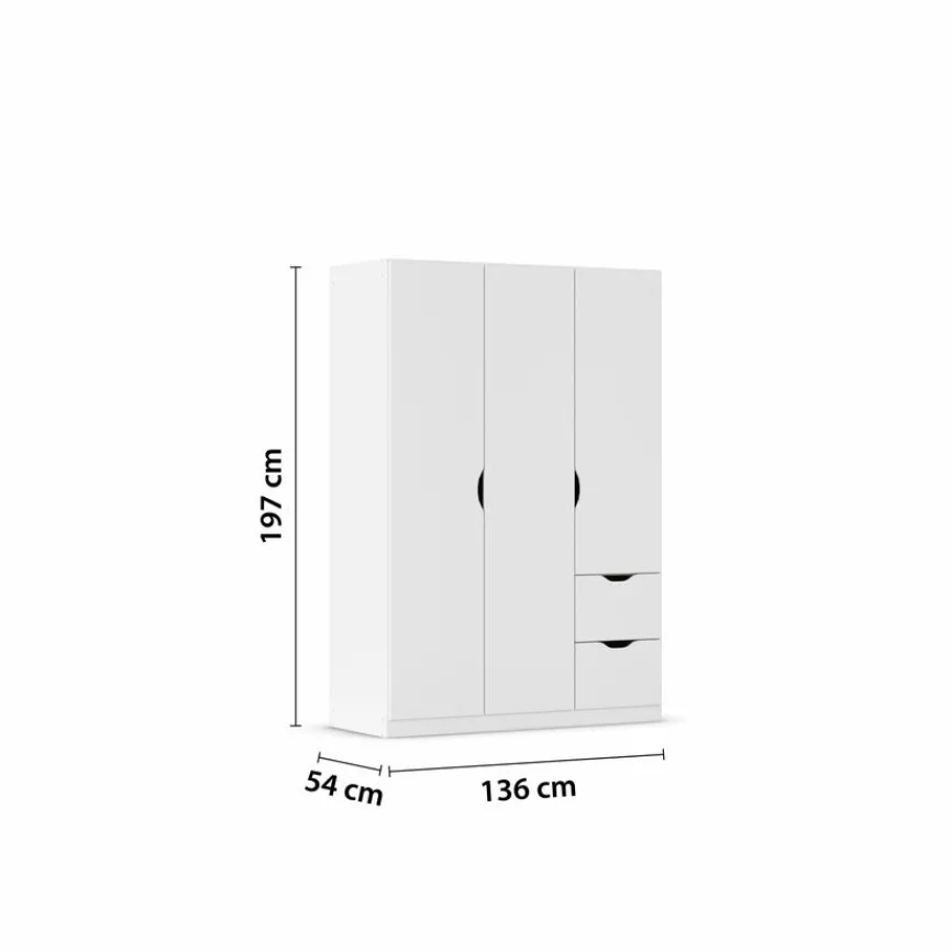 rauch BLUE Kleiderschränke|Kleiderschrank Freiham 136 x 197 cm