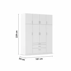 rauch ORANGE Kleiderschränke|Kleiderschrank Hildesheim 181 x 229 cm