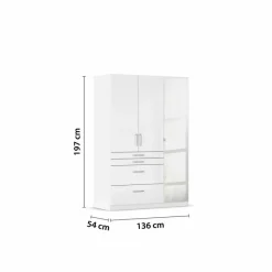 Best Kleiderschrank Homburg 136 x 197 cm Kleiderschränke