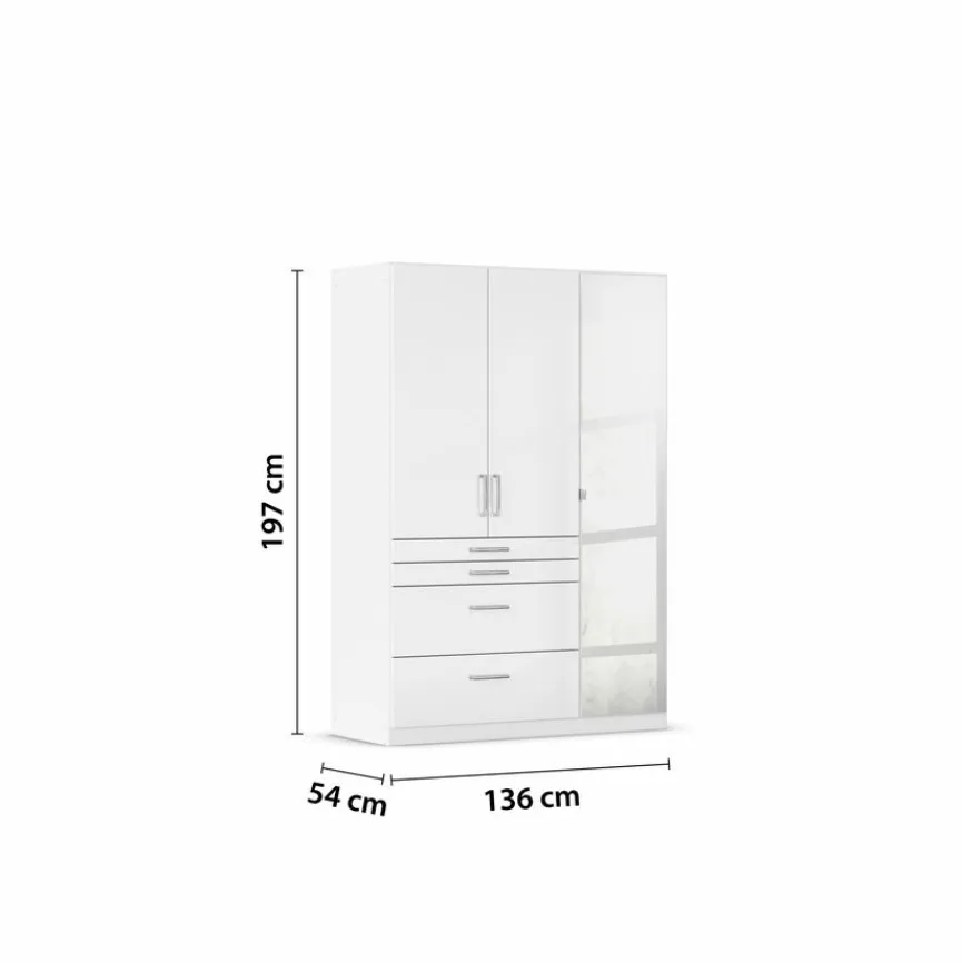 Best Kleiderschrank Homburg 136 x 197 cm Kleiderschränke