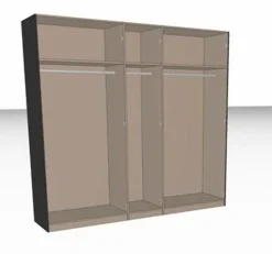 Discount Kleiderschrank Liventio 250 x 236 cm Kleiderschränke