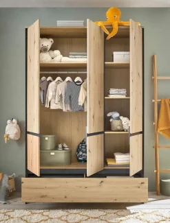 Kinder BEGABINO Kinderzimmer Schränke|Kinderzimmer Schränke|Kleiderschrank Marseille 140 x 210 cm