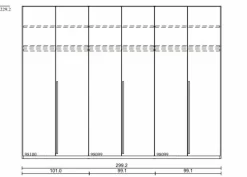 Musterring Kleiderschrank Montino 299 x 229