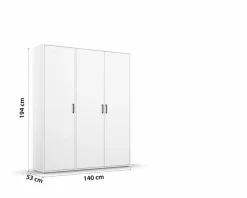 Clearance Kleiderschrank Voyager 140 x 194 cm Kleiderschränke