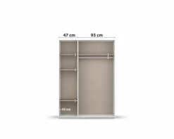Clearance Kleiderschrank Voyager 140 x 194 cm Kleiderschränke