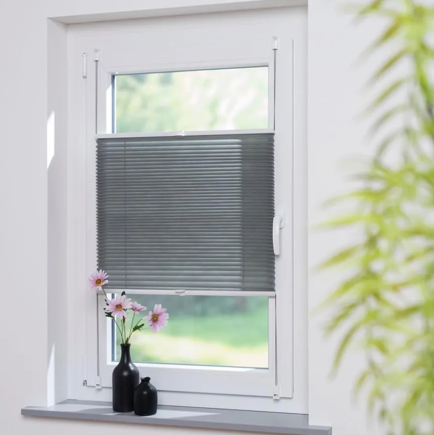 Discount Klemmfix-Plissee Easy 90 x 130 cm Vorhänge & Gardinen