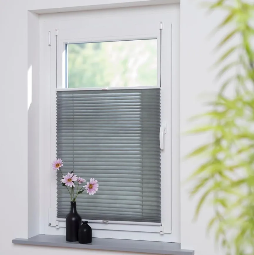 Discount Klemmfix-Plissee Easy 90 x 130 cm Vorhänge & Gardinen