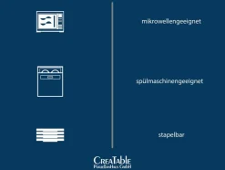 CreaTable Geschirr|Kombiservice Fleur Royal 42tlg.