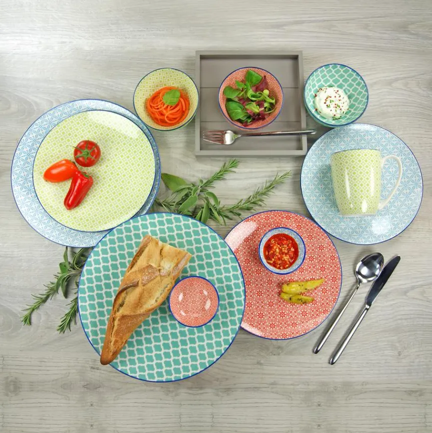 Clearance Kombiservice Mediterran 16tlg. Geschirr