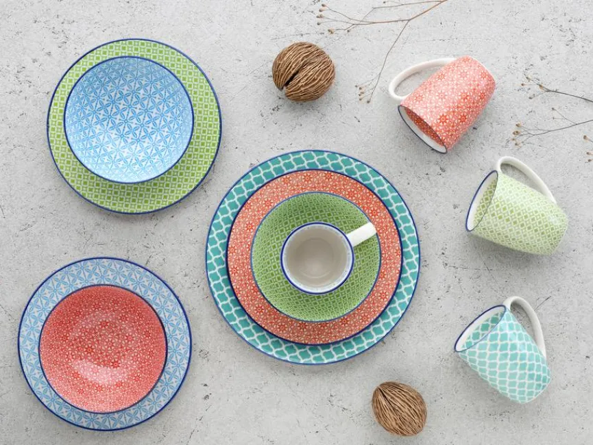 Clearance Kombiservice Mediterran 16tlg. Geschirr