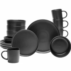 Van Well Geschirr|Kombiservice Nero 16tlg.