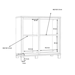 FORTE Kommoden|Kommoden|Kommode Farida