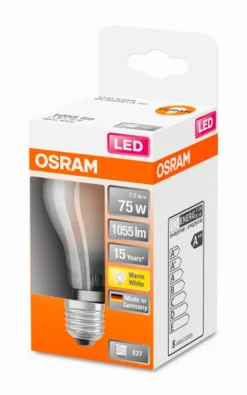 Osram LED Birne matt E27/7,5 Watt/Energie D