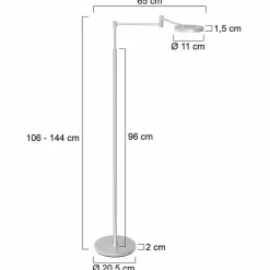 Steinhauer Akkuleuchten|Stehlampen|LED-Akkustehlampe Soleil