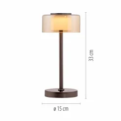 Outlet LED-Akkutischleuchte Rika Tischlampen