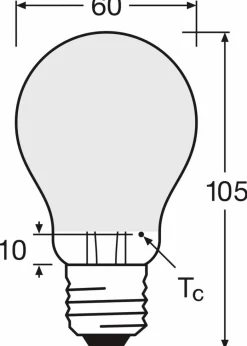 Osram LED-Birne E27/7,5 Watt/Energie D