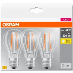 Osram LED-Birne E27/6,5 Watt/Energie E