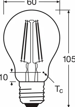 Clearance LED-Birne E27/6,5 Watt/Energie E E27