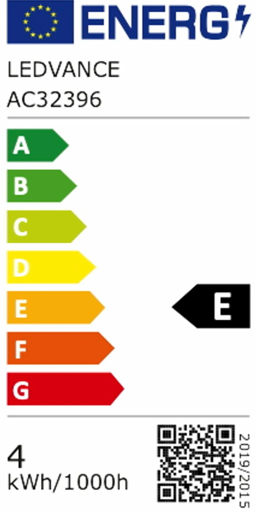 Osram LED-Birnenform E27/4 Watt/Energie E
