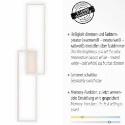 JUST LIGHT. LED-Deckenleuchte Asmin